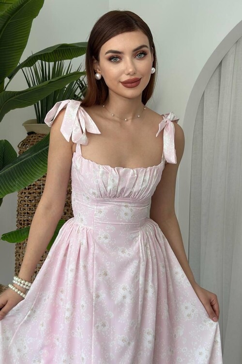 Khalesi Shoulder Tie Dress