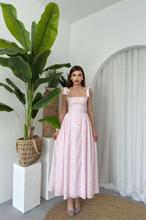 Khalesi Shoulder Tie Dress