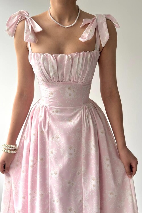 Khalesi Shoulder Tie Dress