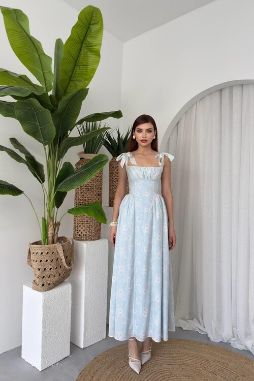 Khalesi Shoulder Tie Dress