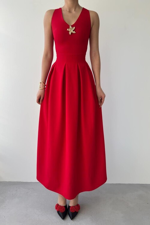 Late Yıldız Detaylı Elbise