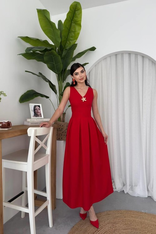 Late Yıldız Detaylı Elbise