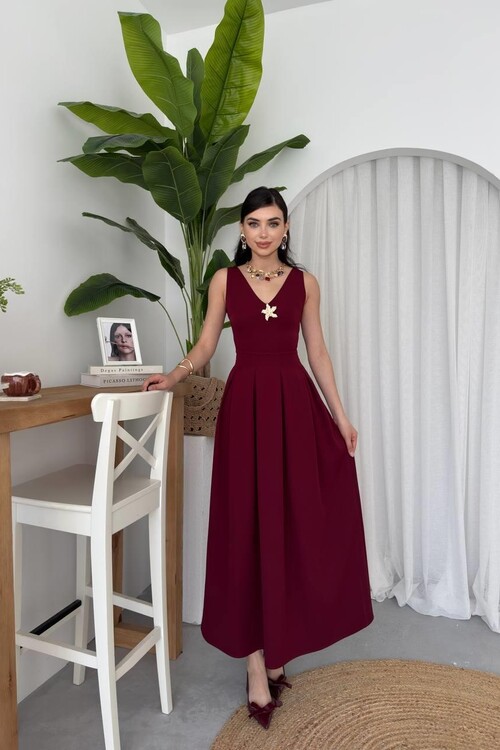 Late Yıldız Detaylı Elbise