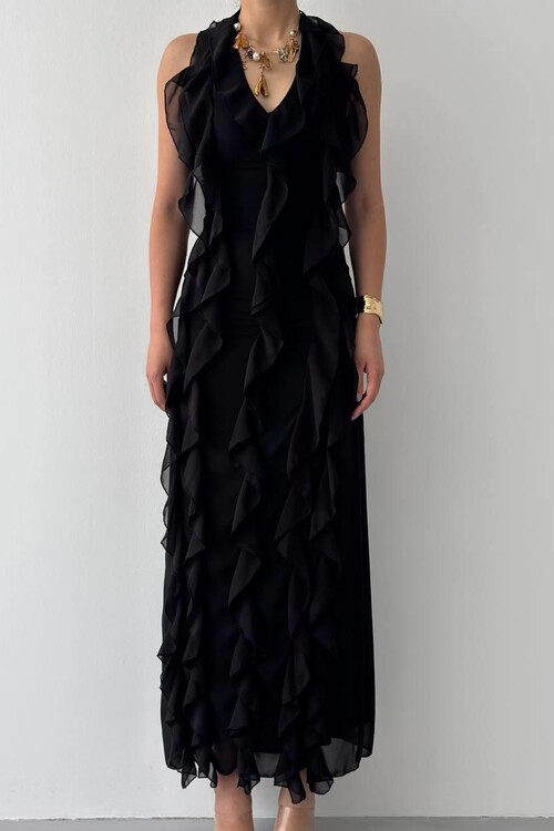 Lea Fırfırlı Elbise