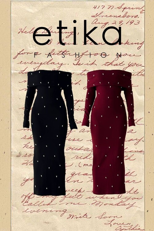 Ledo İnci Detaylı Elbise