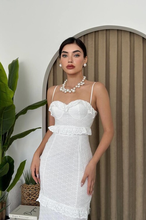 Lere ip Askılı Elbise