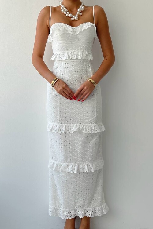 Lere ip Askılı Elbise