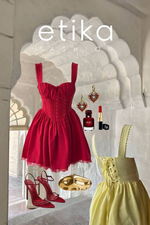 Lille Arkası Bağlamalı Elbise