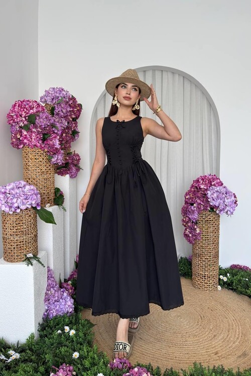 Lulo Bağcık Detaylı Elbise