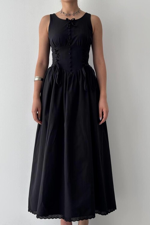 Lulo Bağcık Detaylı Elbise