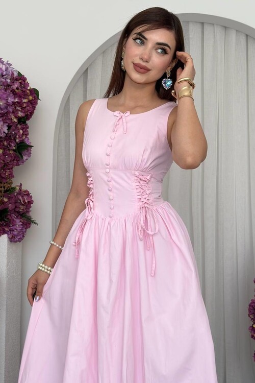 Lulo Bağcık Detaylı Elbise