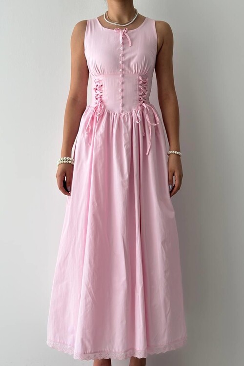 Lulo Bağcık Detaylı Elbise