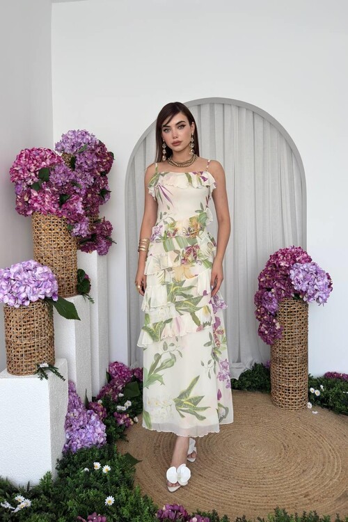 Mahi İp Askılı Elbise