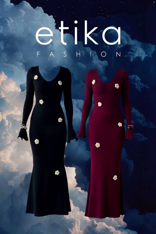 Major Çiçek Detaylı Elbise