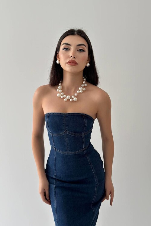 Masi Straplez Elbise