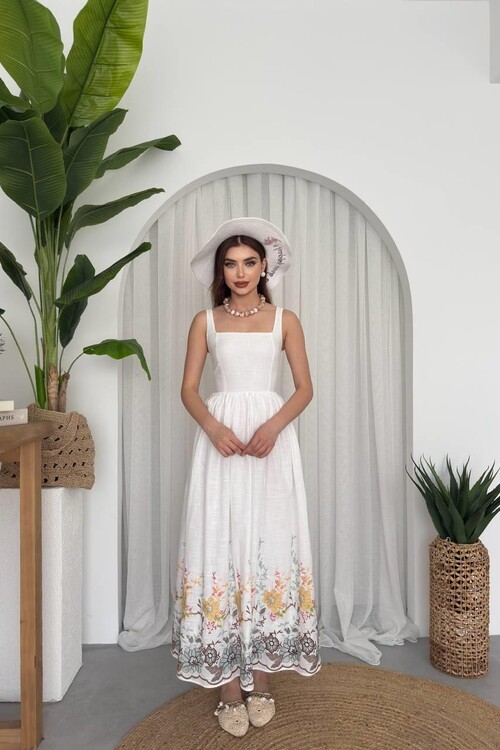 Mazi Flower Patterned Dress