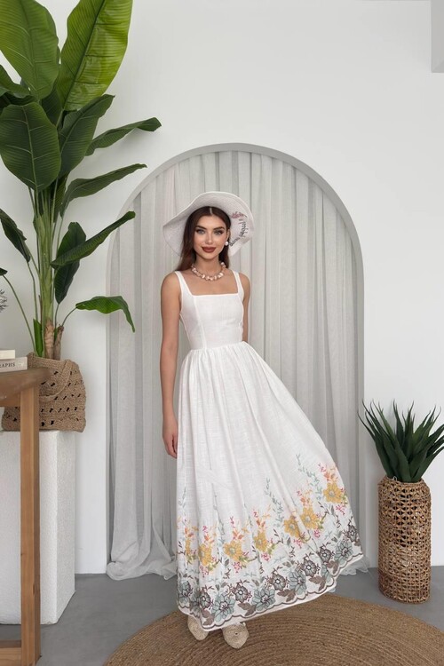 Mazi Flower Patterned Dress