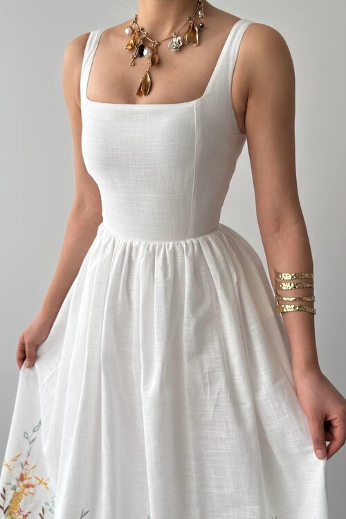 Mazi Flower Patterned Dress