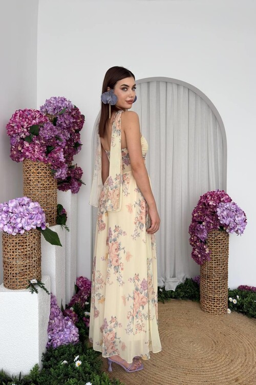 Meno Fularlı Elbise