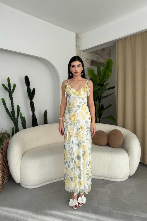 Met İp Askılı Elbise