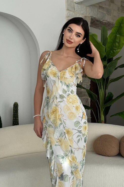 Met İp Askılı Elbise