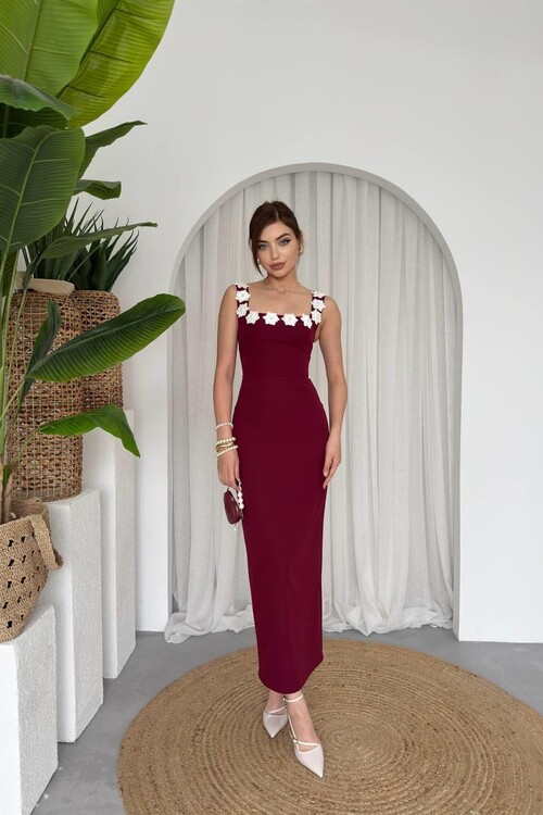 Ming Flower Detailed Dress