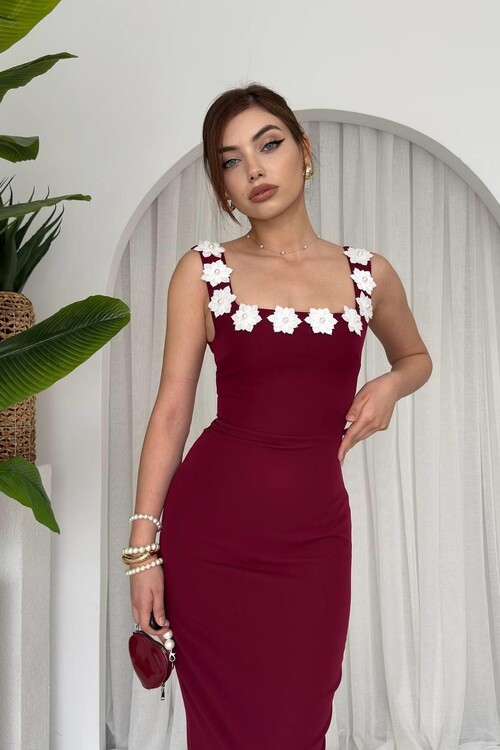 Ming Flower Detailed Dress