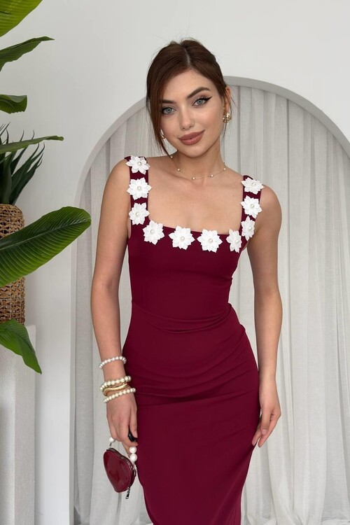 Ming Flower Detailed Dress