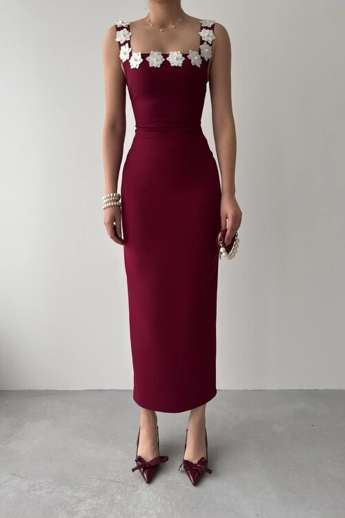 Ming Flower Detailed Dress