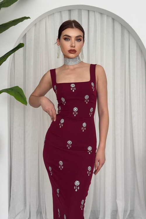 Ners Stone Detailed Dress