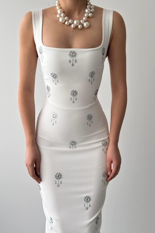 Ners Stone Detailed Dress