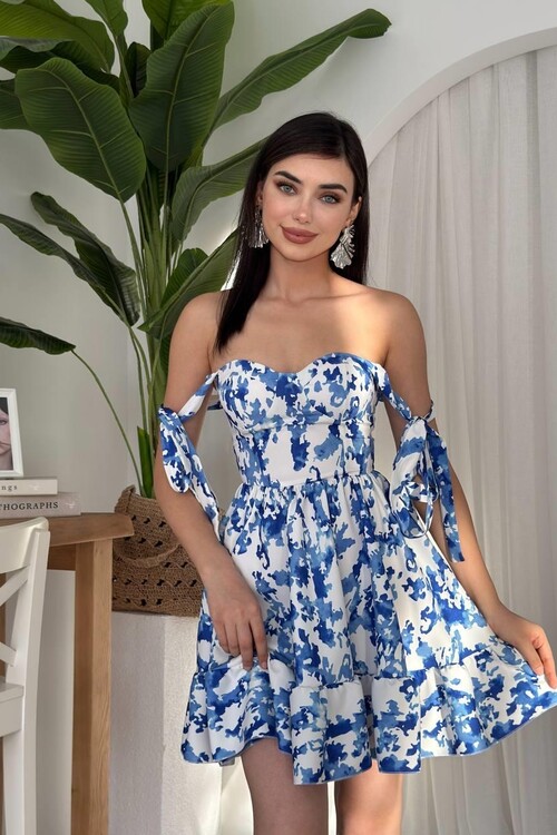 Orew Omuz Bağlamalı Elbise