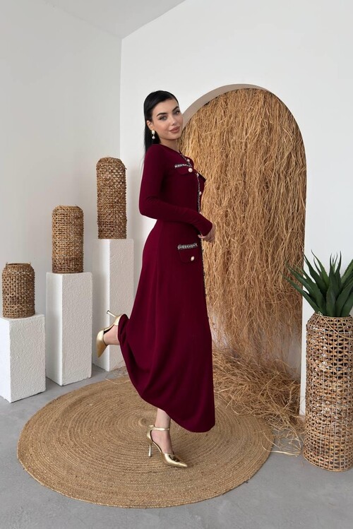 Orla Button Detailed Dress