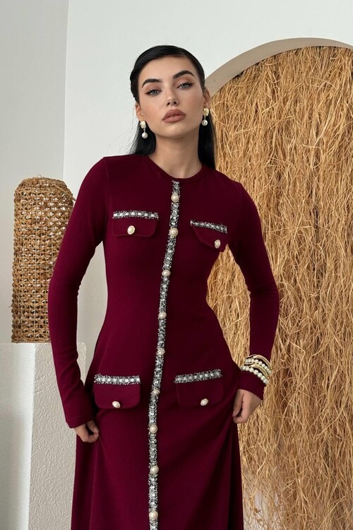 Orla Button Detailed Dress