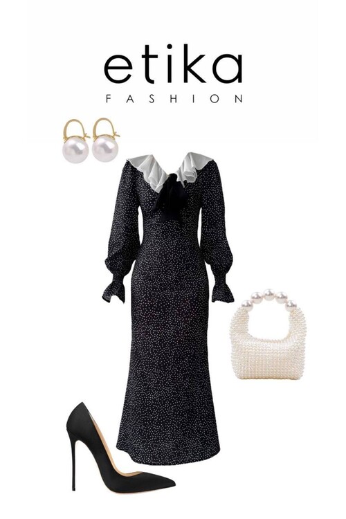 Ospe Fiyonklu Elbise