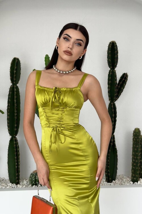 PAG İP ASKILI ELBİSE