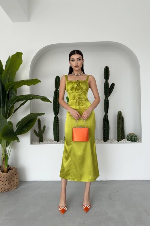 PAG İP ASKILI ELBİSE