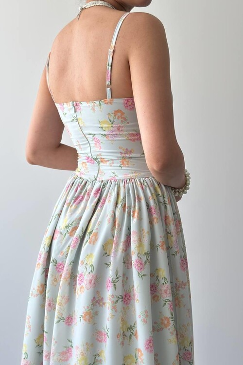 Pars İp Askılı Elbise