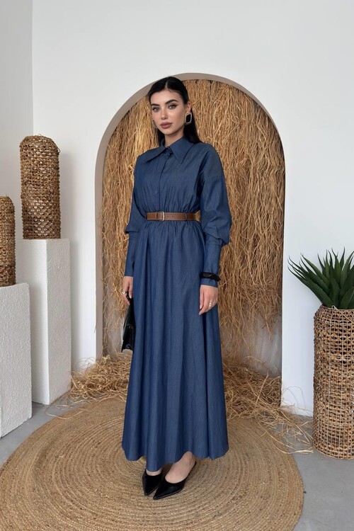 Peju Denim Elbise
