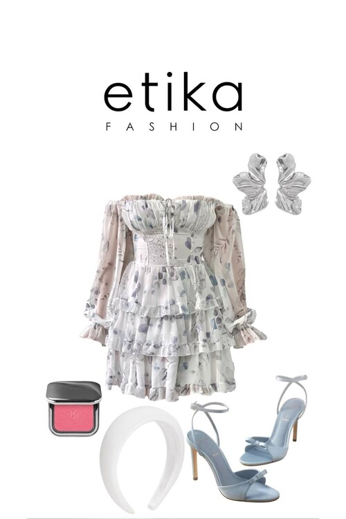 Purs Straplez Elbise