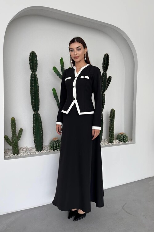 Rax Düğme Detaylı Takım