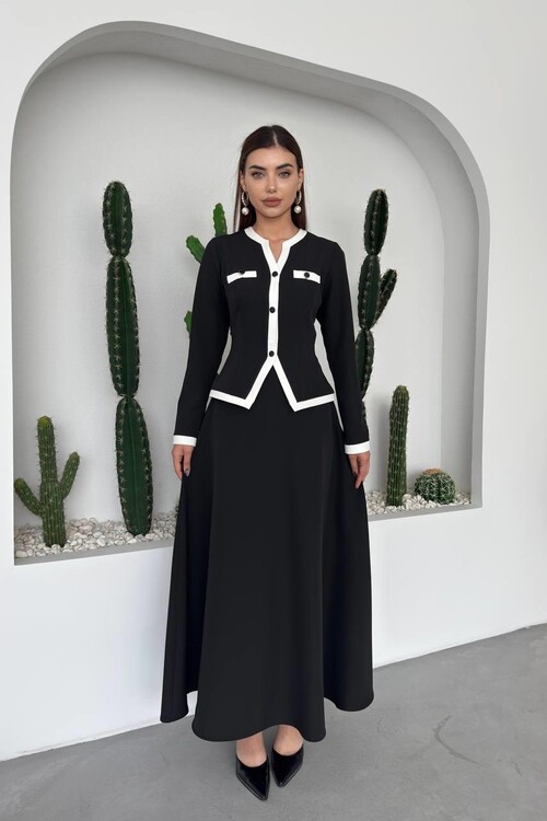 Rax Düğme Detaylı Takım