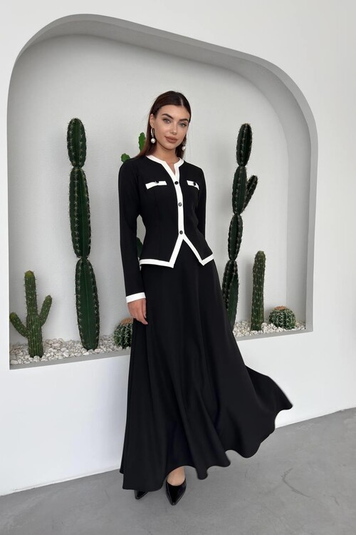 Rax Düğme Detaylı Takım