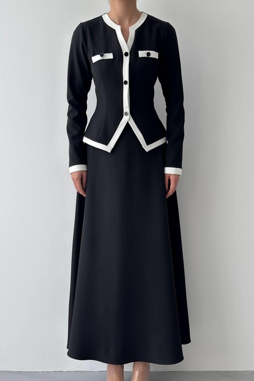 Rax Düğme Detaylı Takım