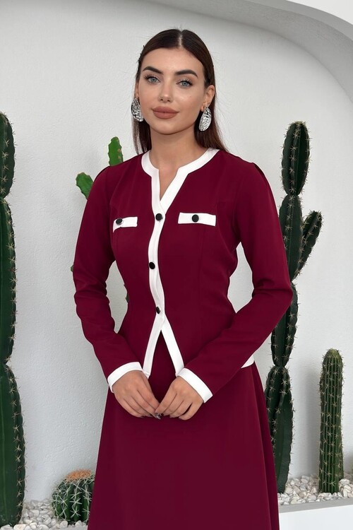 Rax Düğme Detaylı Takım