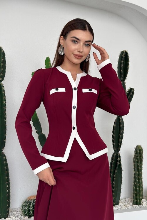 Rax Düğme Detaylı Takım