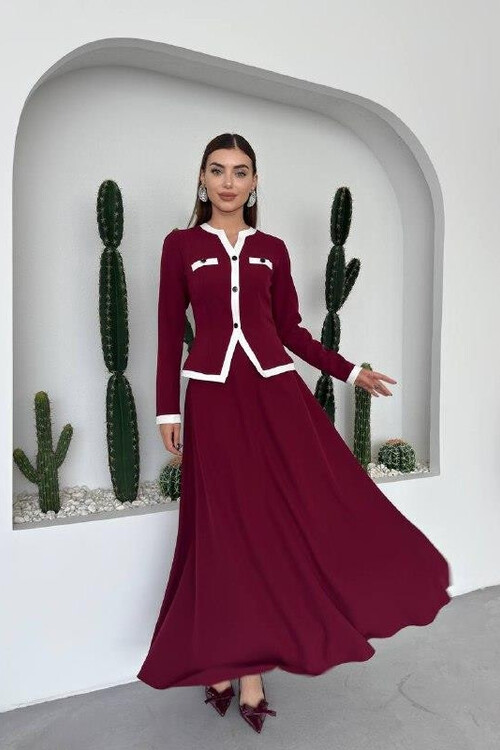 Rax Düğme Detaylı Takım