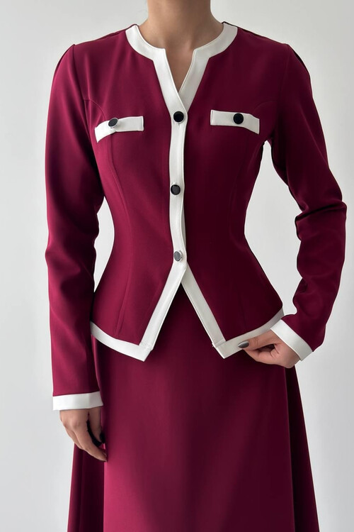 Rax Düğme Detaylı Takım