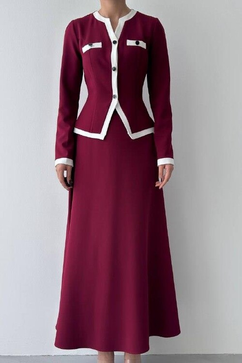 Rax Düğme Detaylı Takım