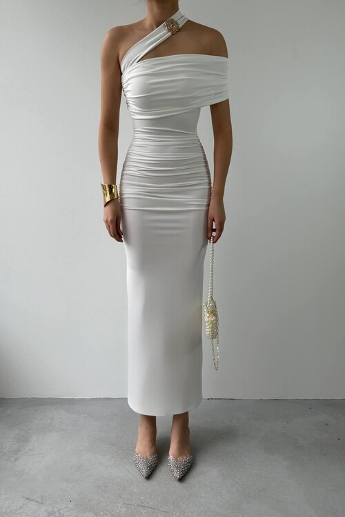 Reta Çapraz Omuz Elbise